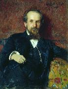 Ilya Repin Portrait of the painter Pavel Petrovich Chistyakov oil painting